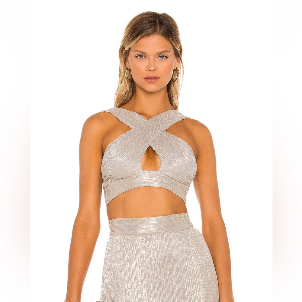 Gold/Silver Nookie Alchemy Crop Top Size XS